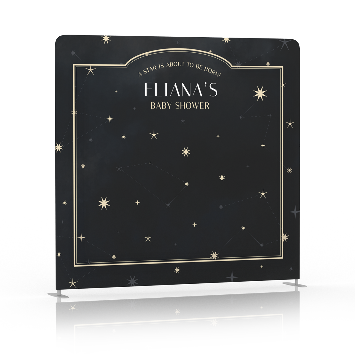 A Starry Arrival Baby Shower Backdrop