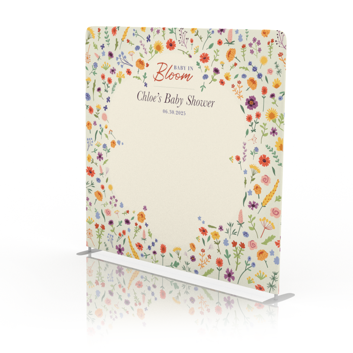 Floral Baby in Bloom Backdrop