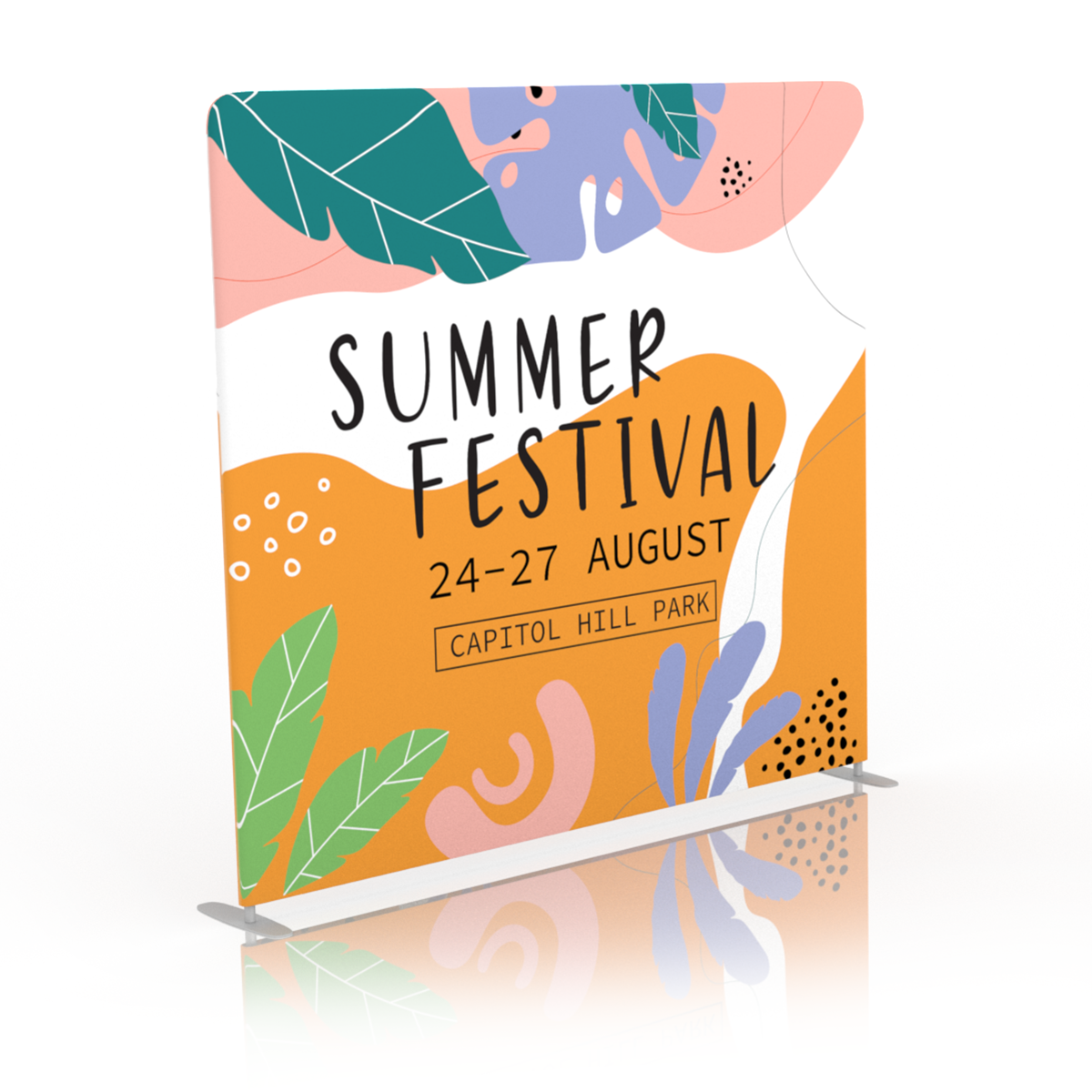 Boho Summer Festival Backdrop
