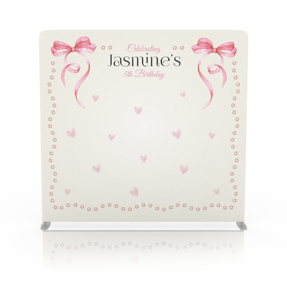 Pink Coquette  Birthday Backdrop
