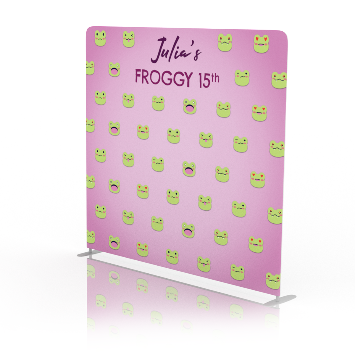 Froggy Birthday Backdrop