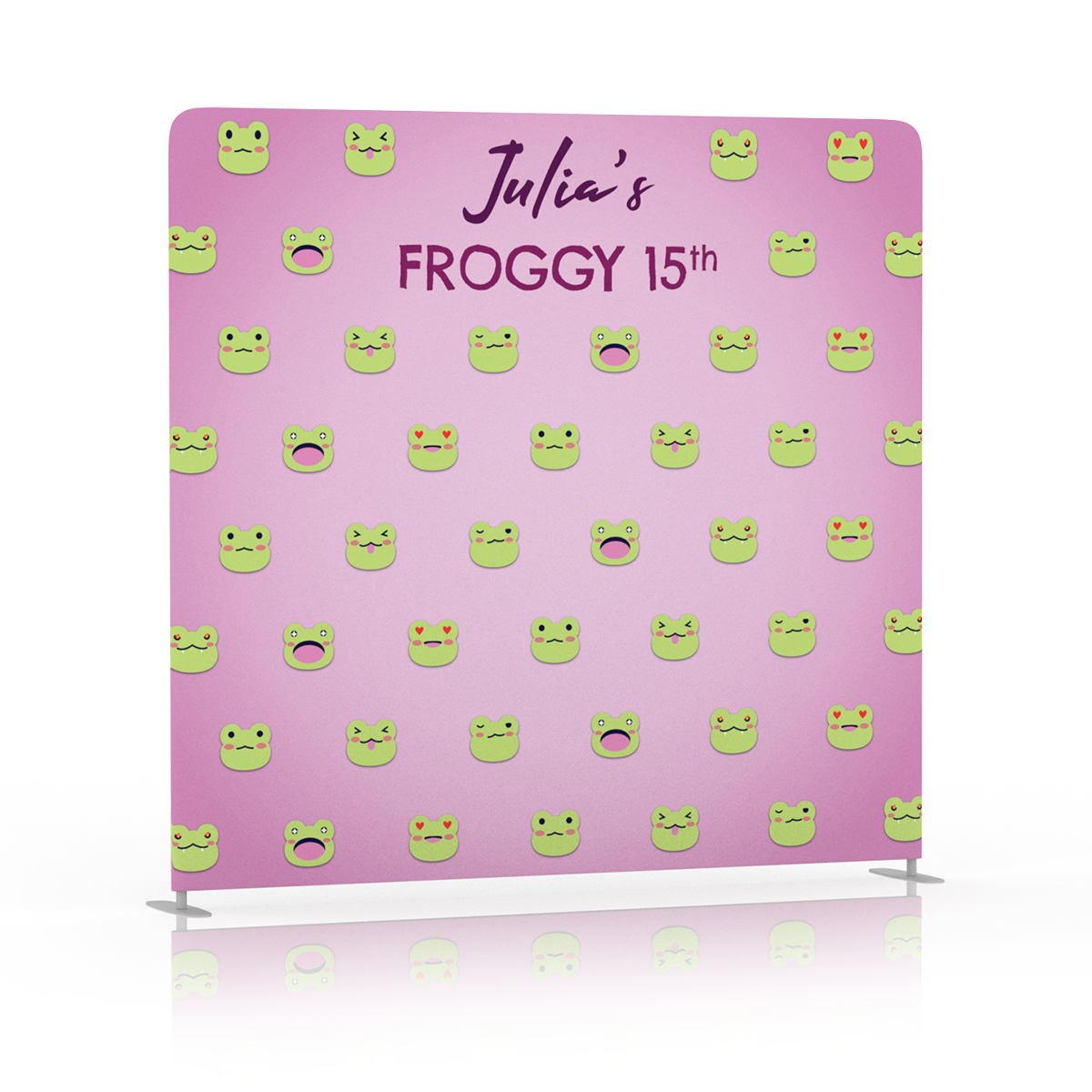 Froggy Birthday Backdrop