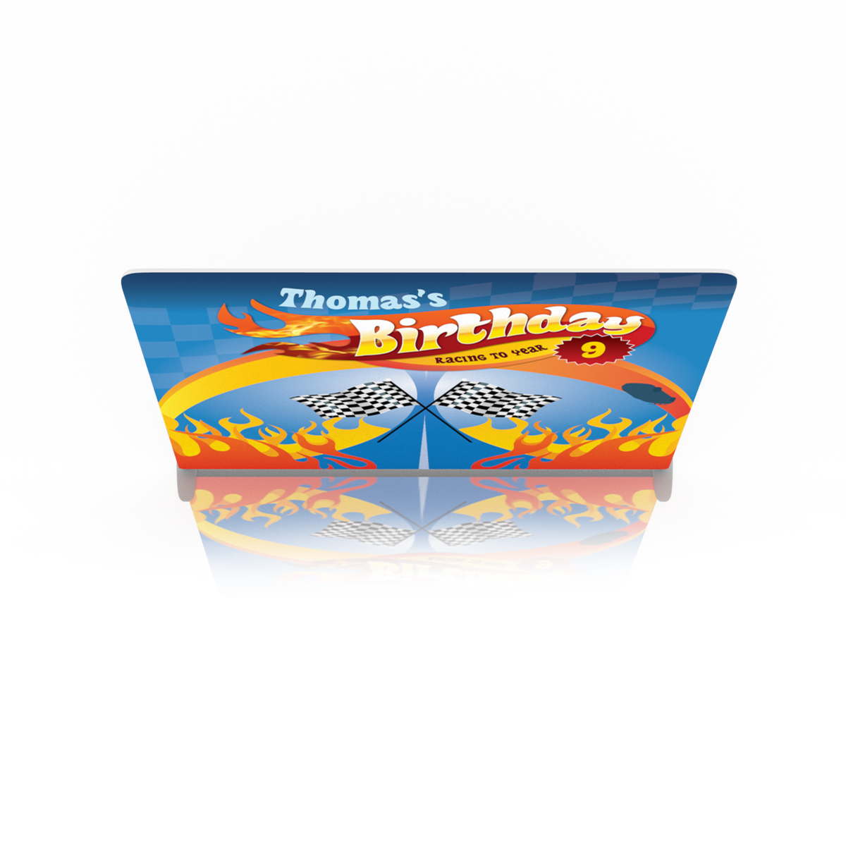 Turbo Track Birthday Backdrop