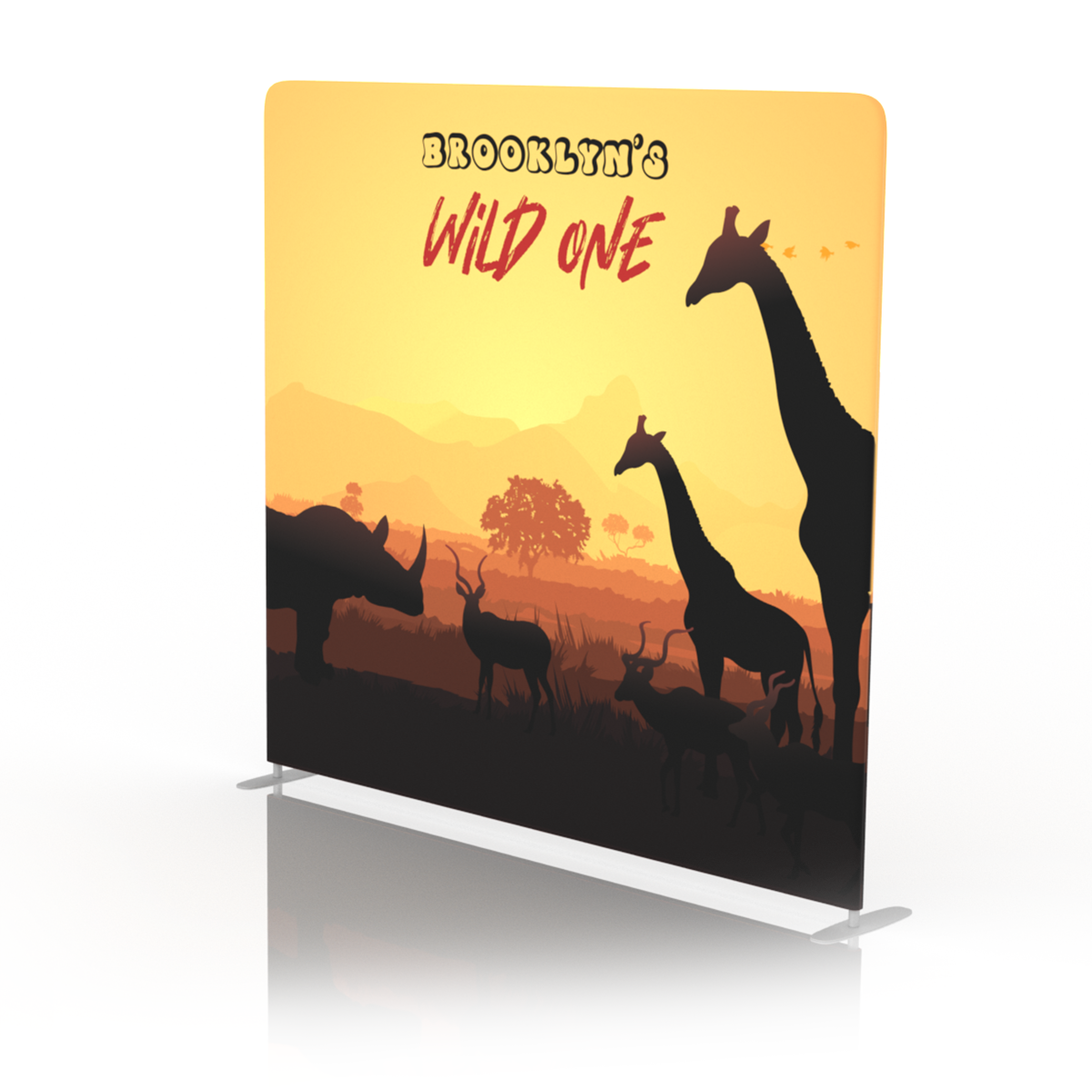Wild Safari Birthday Backdrop