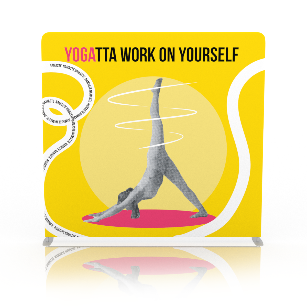 Yogatta Work on Yourself Backdrop