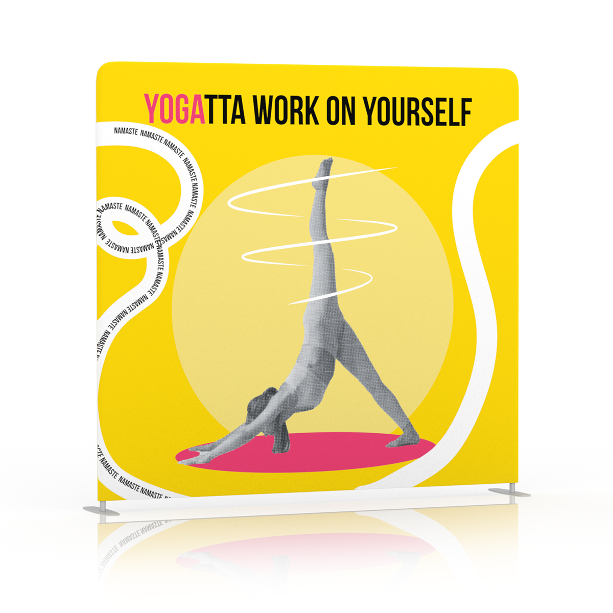 Yogatta Work on Yourself Backdrop