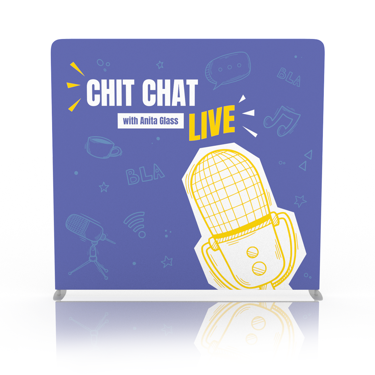Chit Chat Live Backdrop