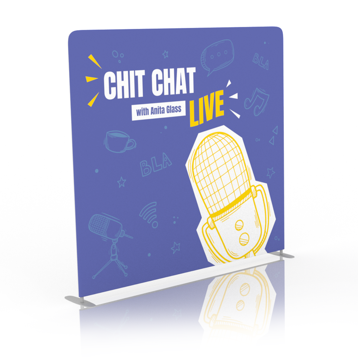 Chit Chat Live Backdrop