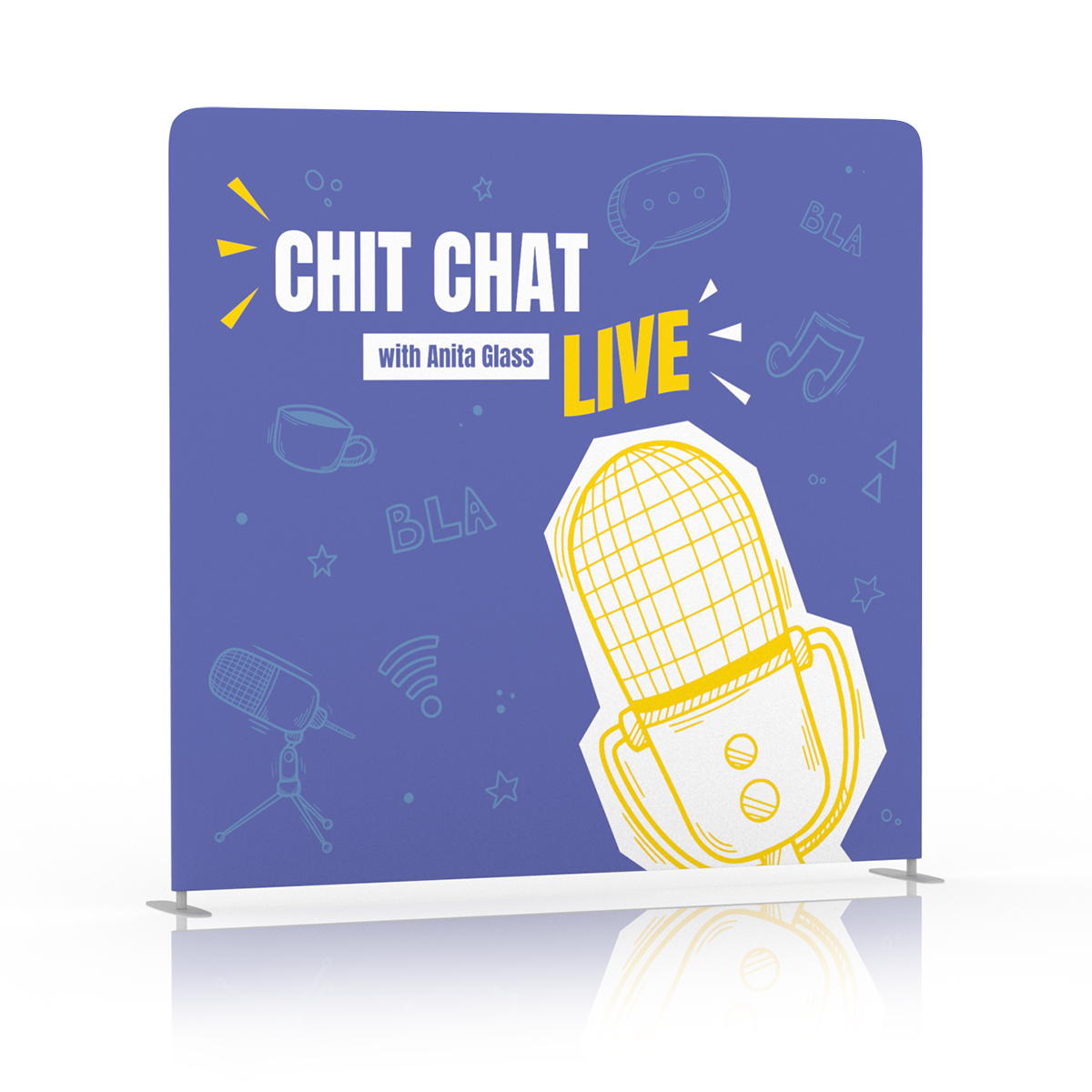 Chit Chat Live Backdrop