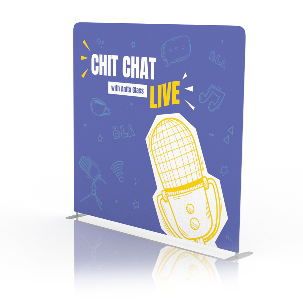 Chit Chat Live Backdrop