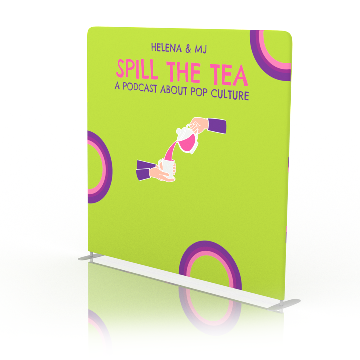 Spill The Tea Podcast Backdrop