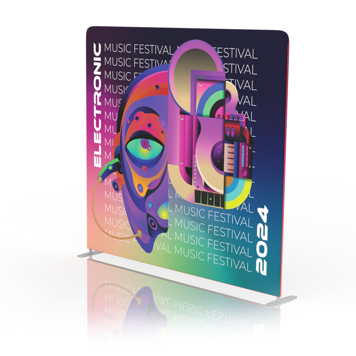 EDM Music Festival Backdrop