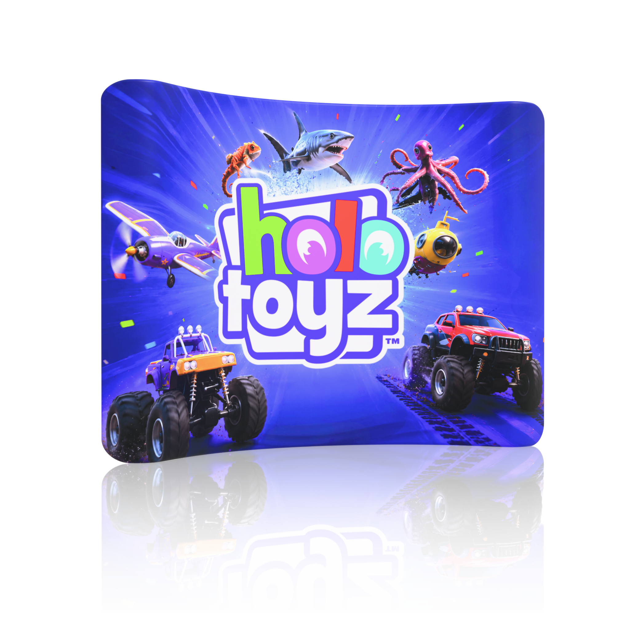 10ft QuickZip™ - Curved Single-Sided Trade Show Display