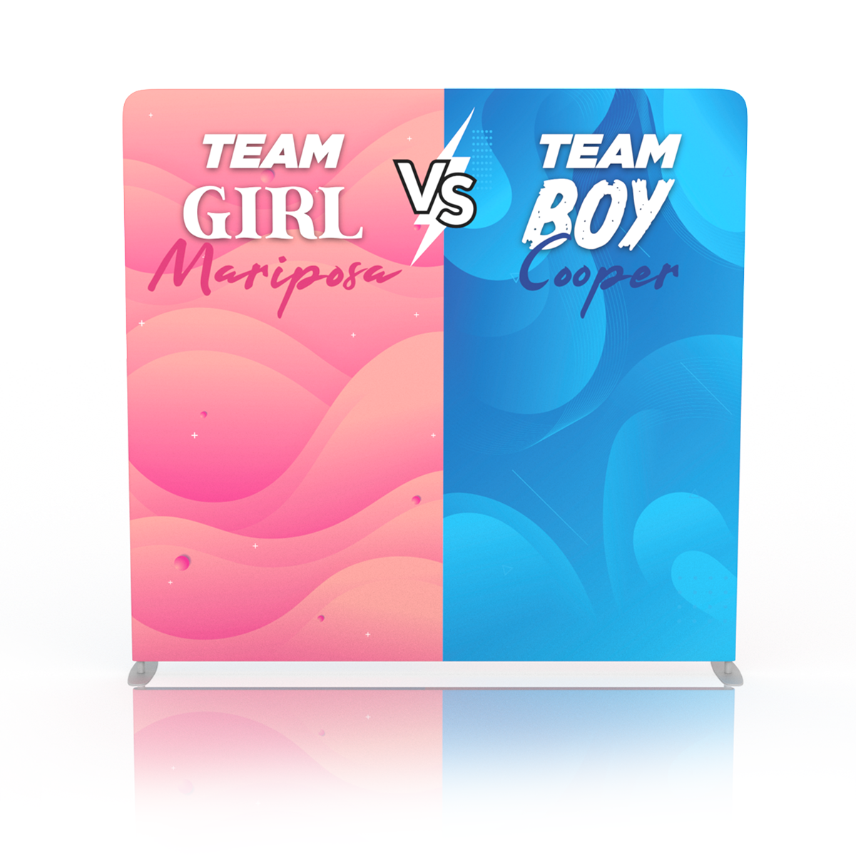 Girl vs Boy Backdrop