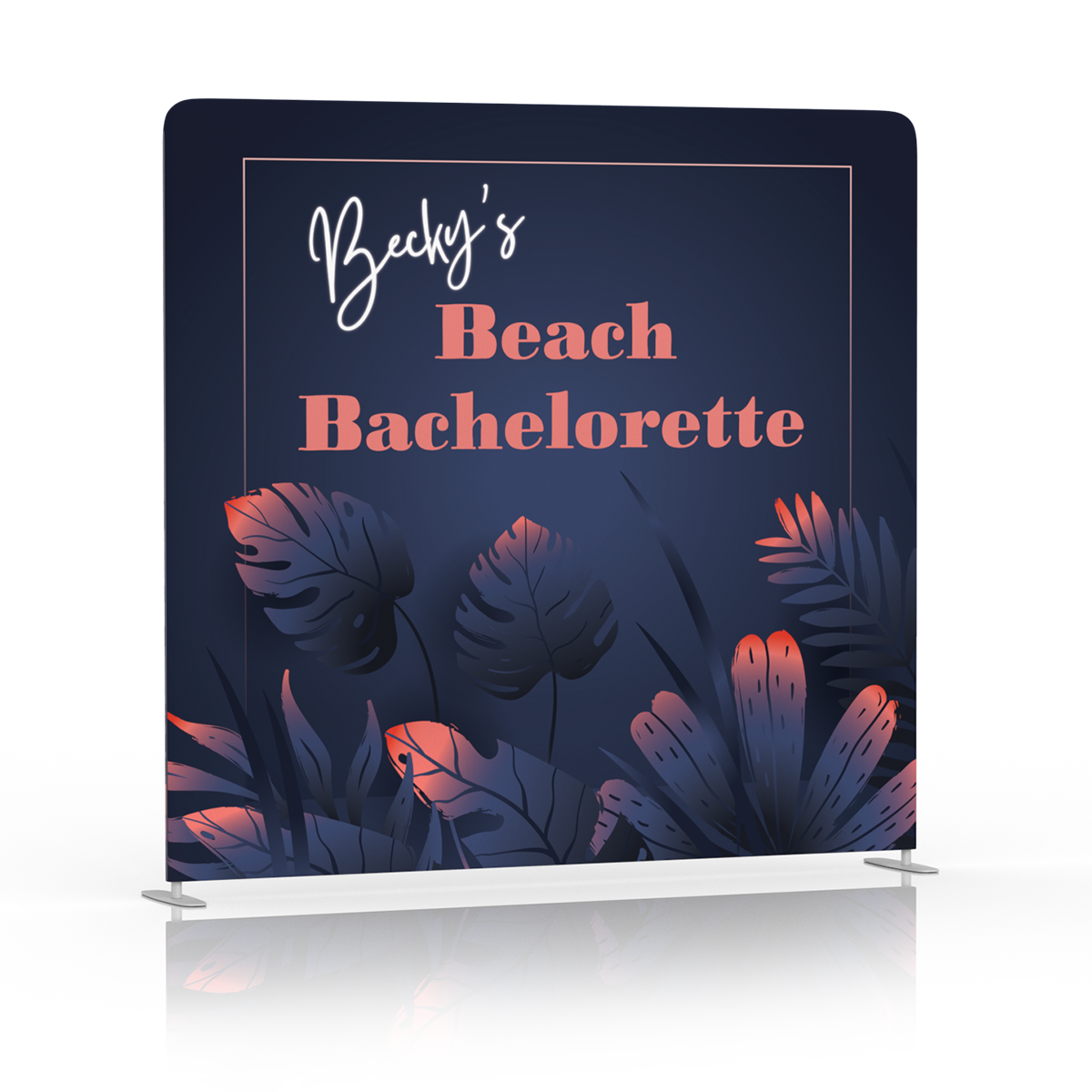 Moonlit Shore Bachelorette Backdrop