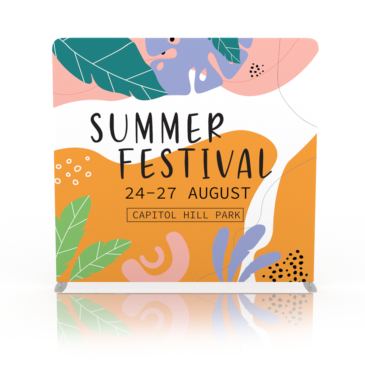 Boho Summer Festival Backdrop