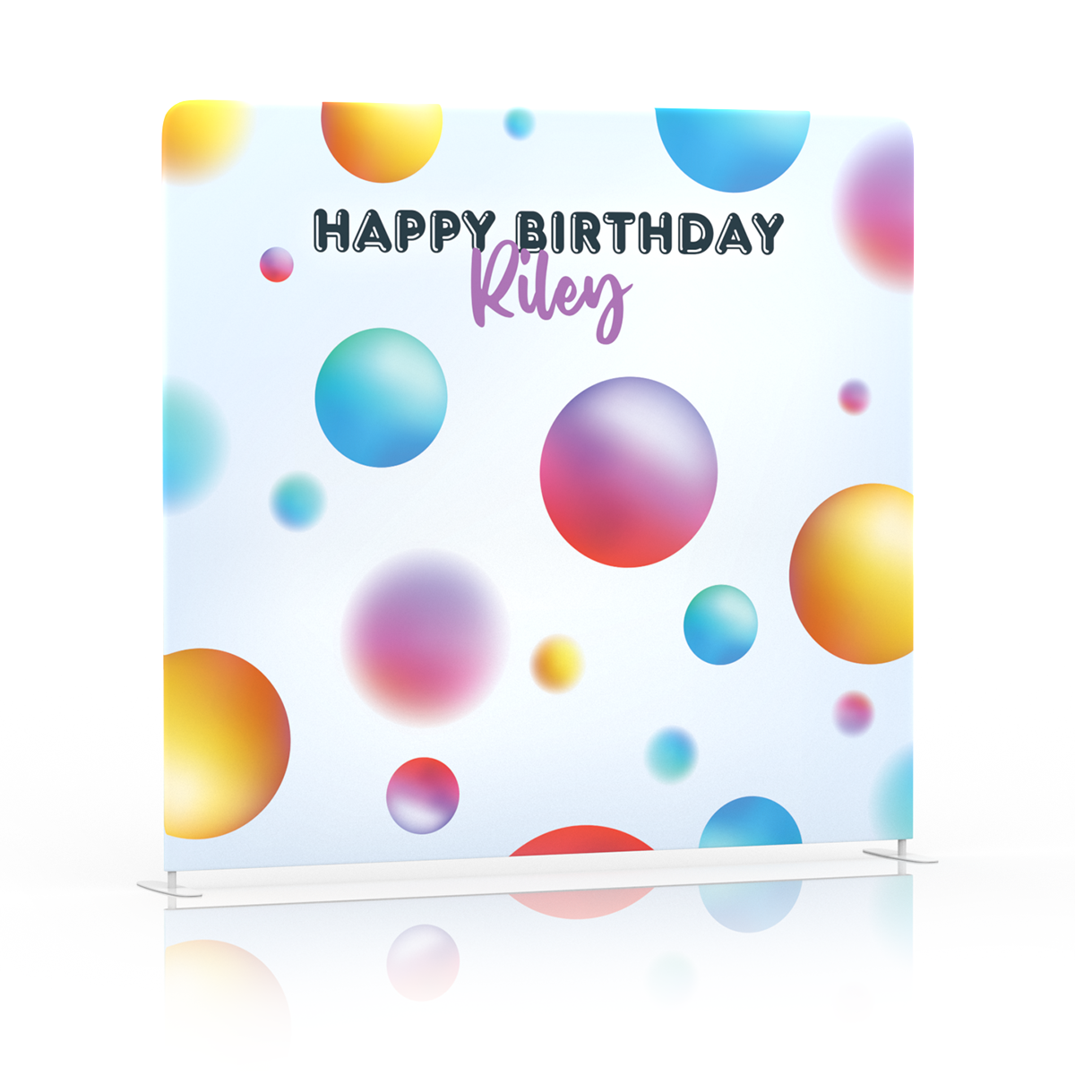 Pop of Color Birthday Backdrop