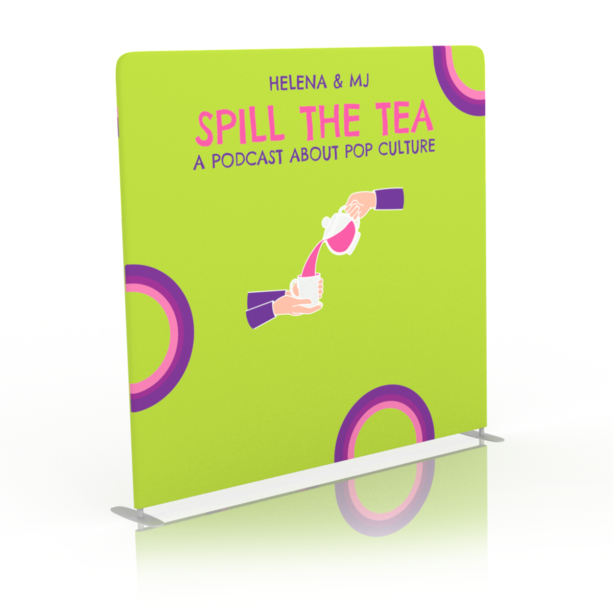 Spill The Tea Podcast Backdrop