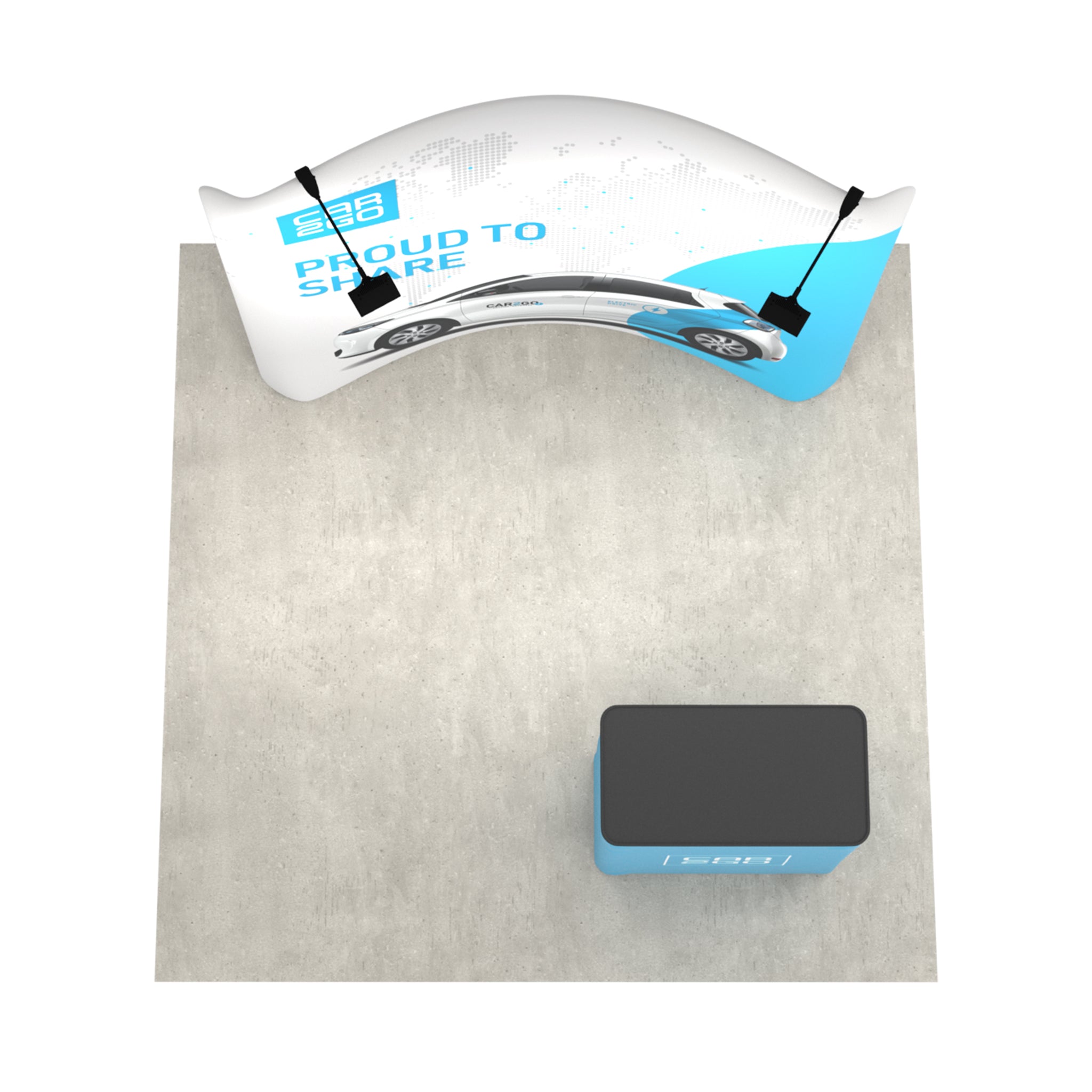 8ft quickzip™ - curved
