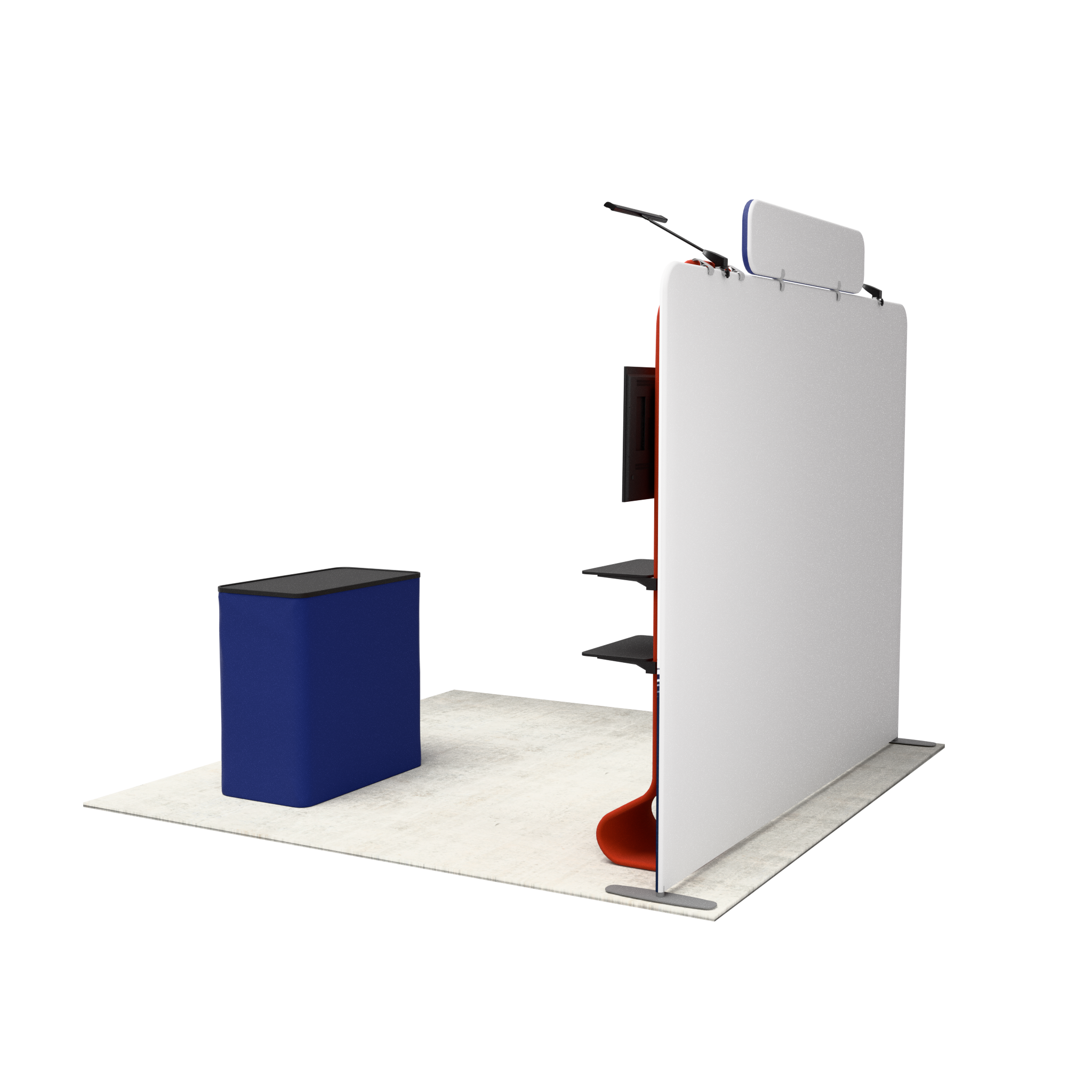 10ft QuickZip™ MAX Straight Single-Sided Trade Show Display