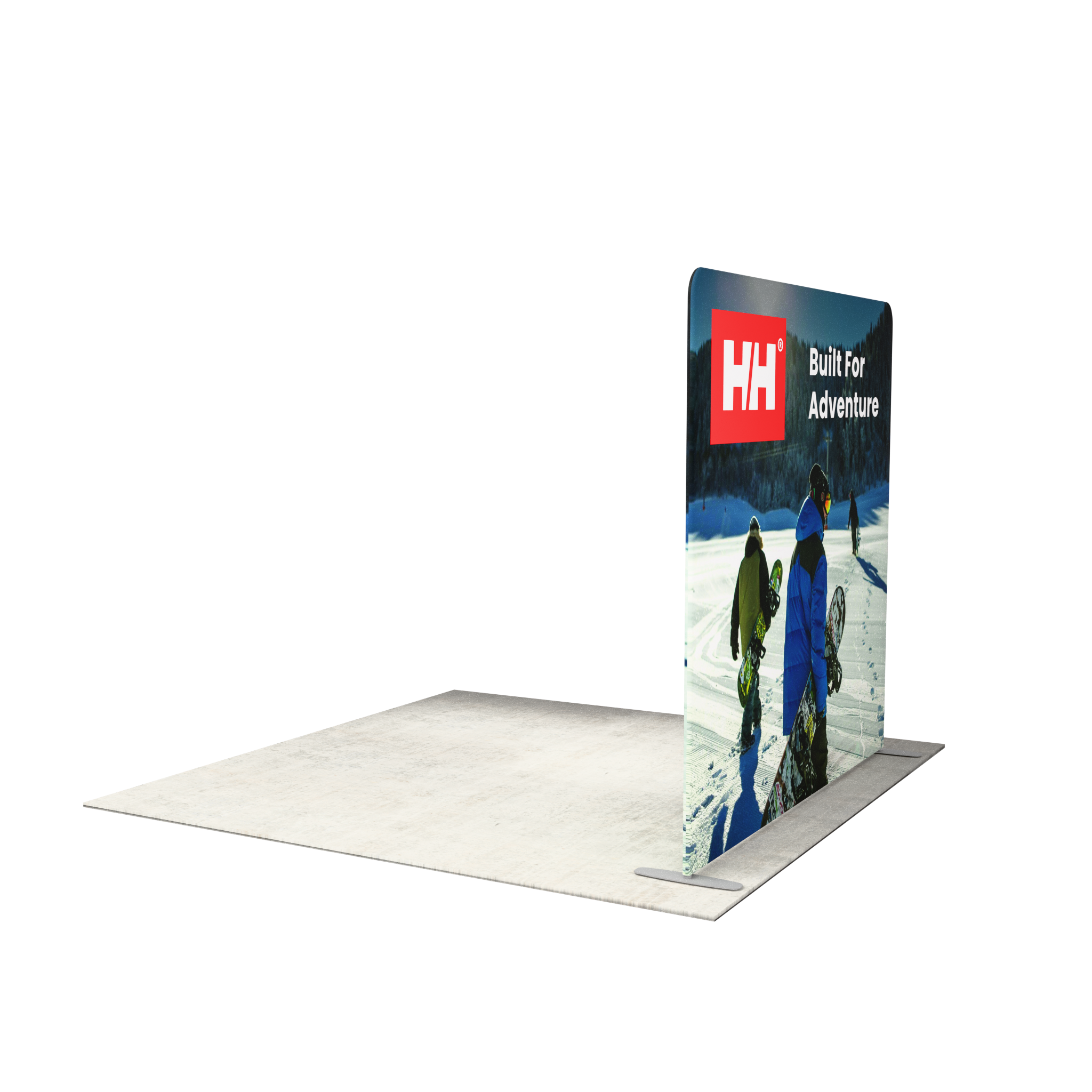 8ft QuickZip™ - Straight Double-Sided Trade Show Display