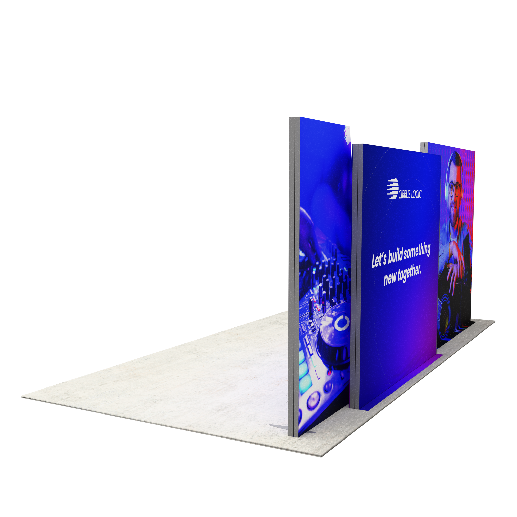20ft Angled Firefly Lightbox Double-Sided Backlit Display