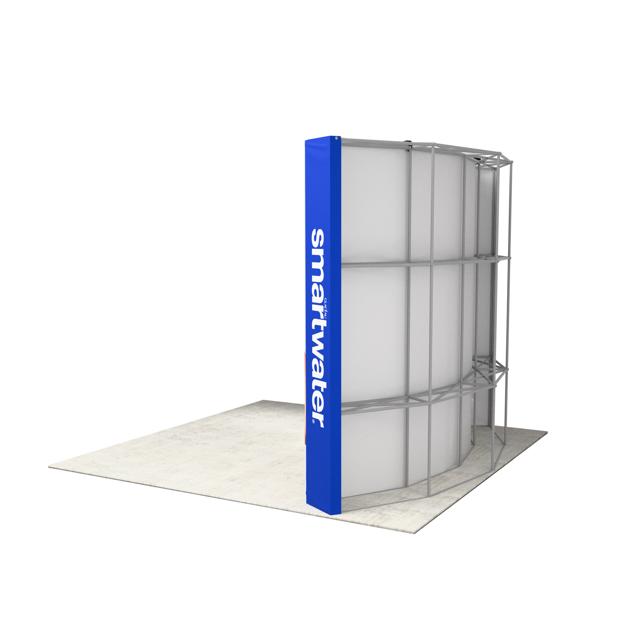 10ft Perfect-Pop™ - Curved Display with 2 Lights