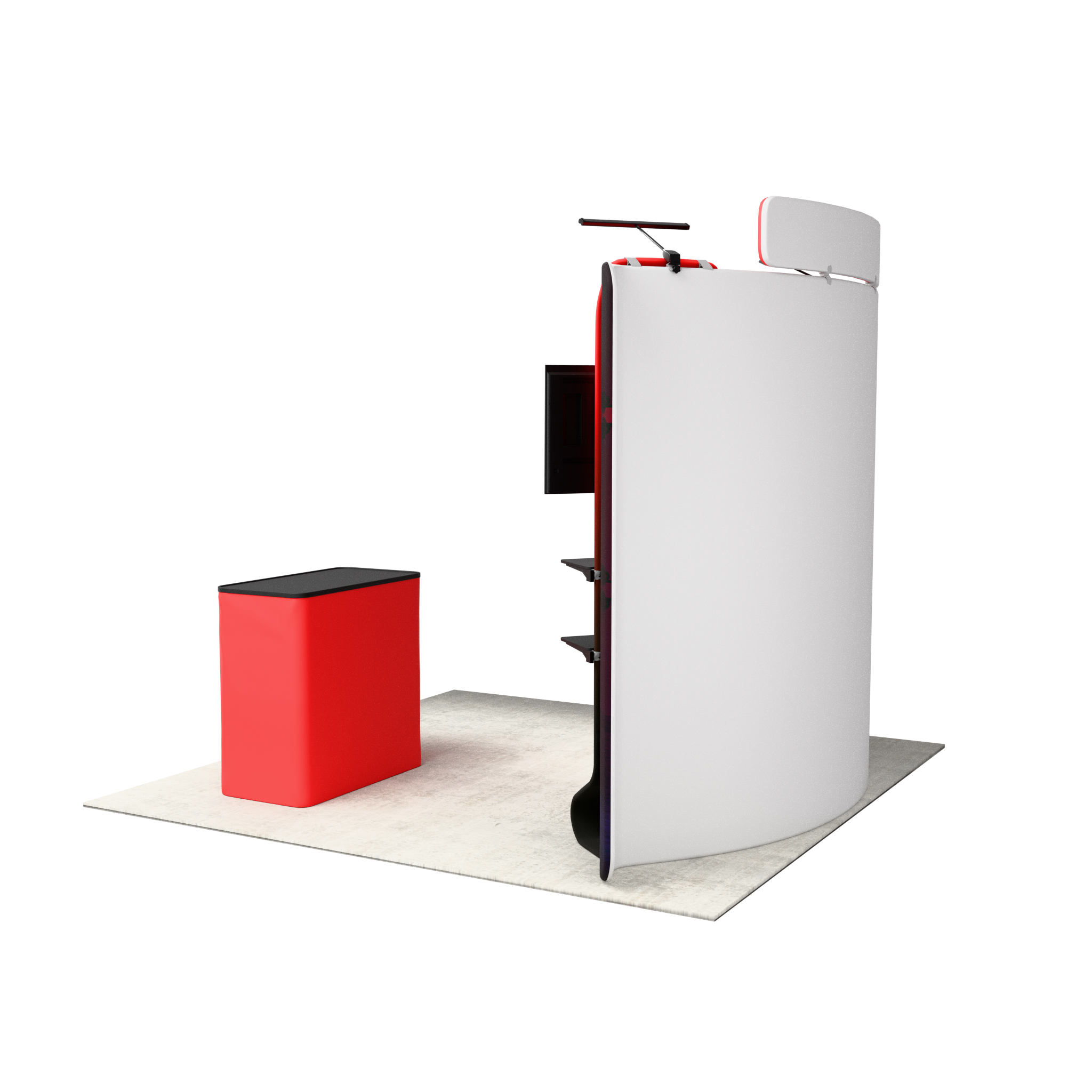 10ft QuickZip™ MAX Curved Single-Sided Trade Show Display