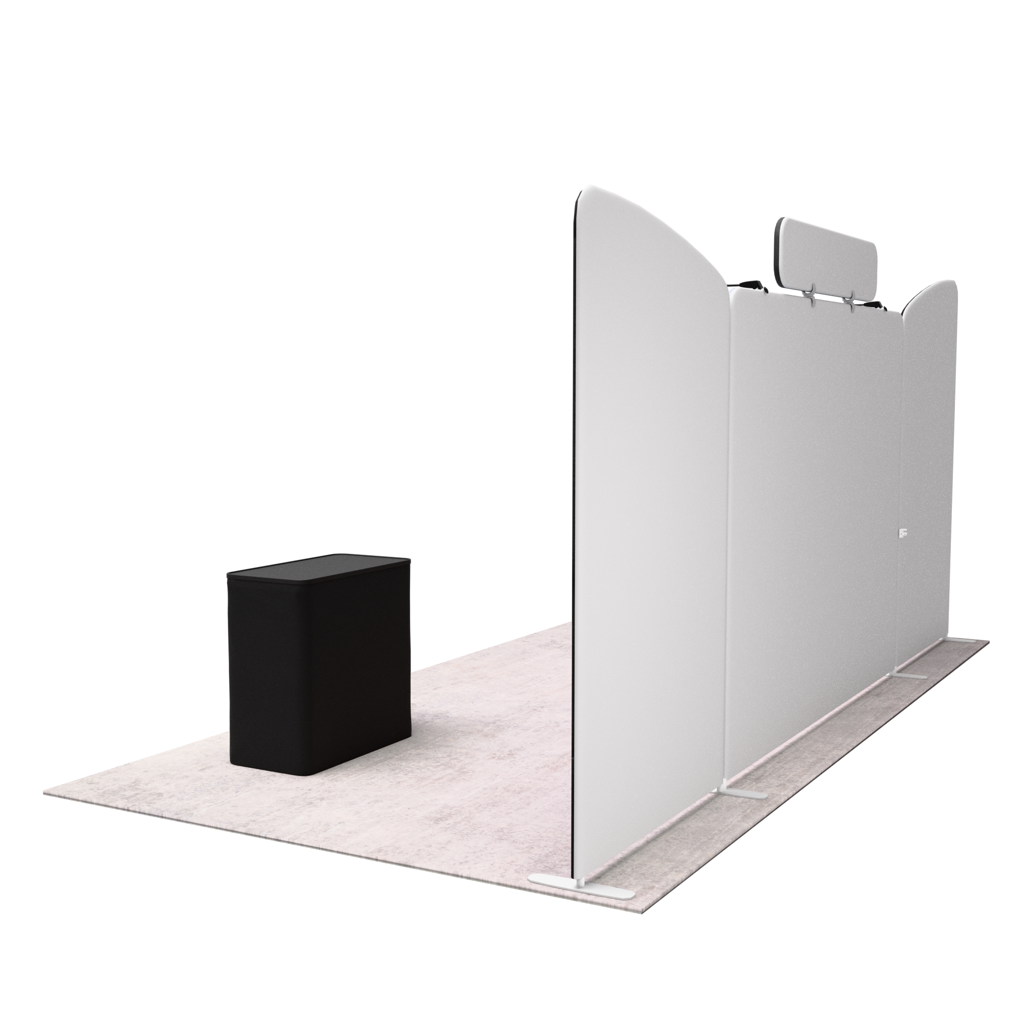 20ft QuickZip™ - Executive Single-Sided Trade Show Display