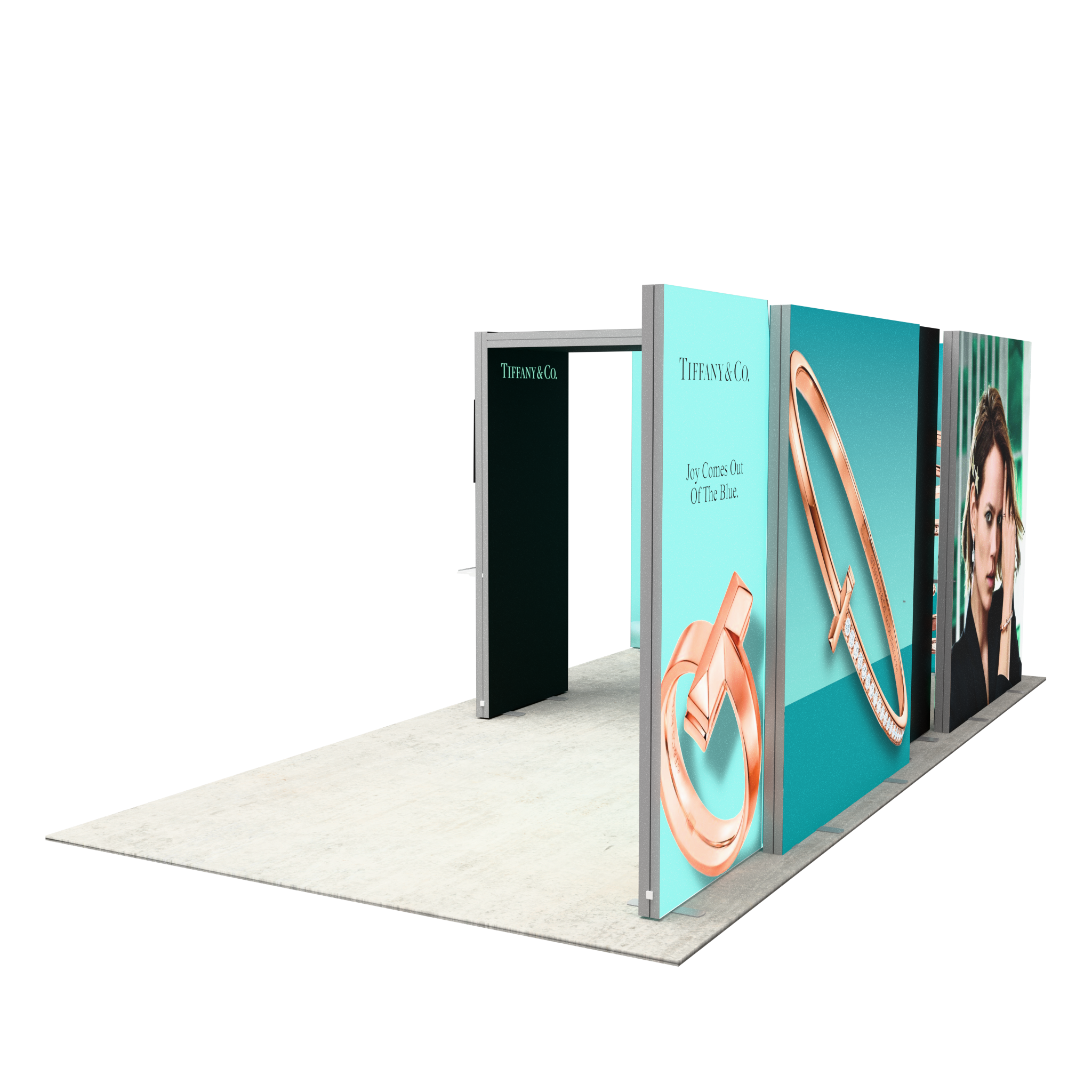 20ft Firefly Corner Lightbox Double-Sided Backlit Display