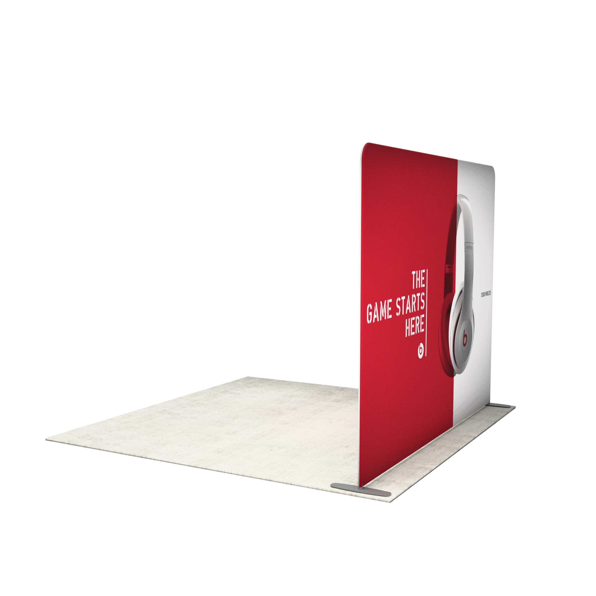 10ft QuickZip™ - Straight Double-Sided Trade Show Display