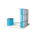 8ft Perfect-Pop™ - Curved Display with Podium and Lights