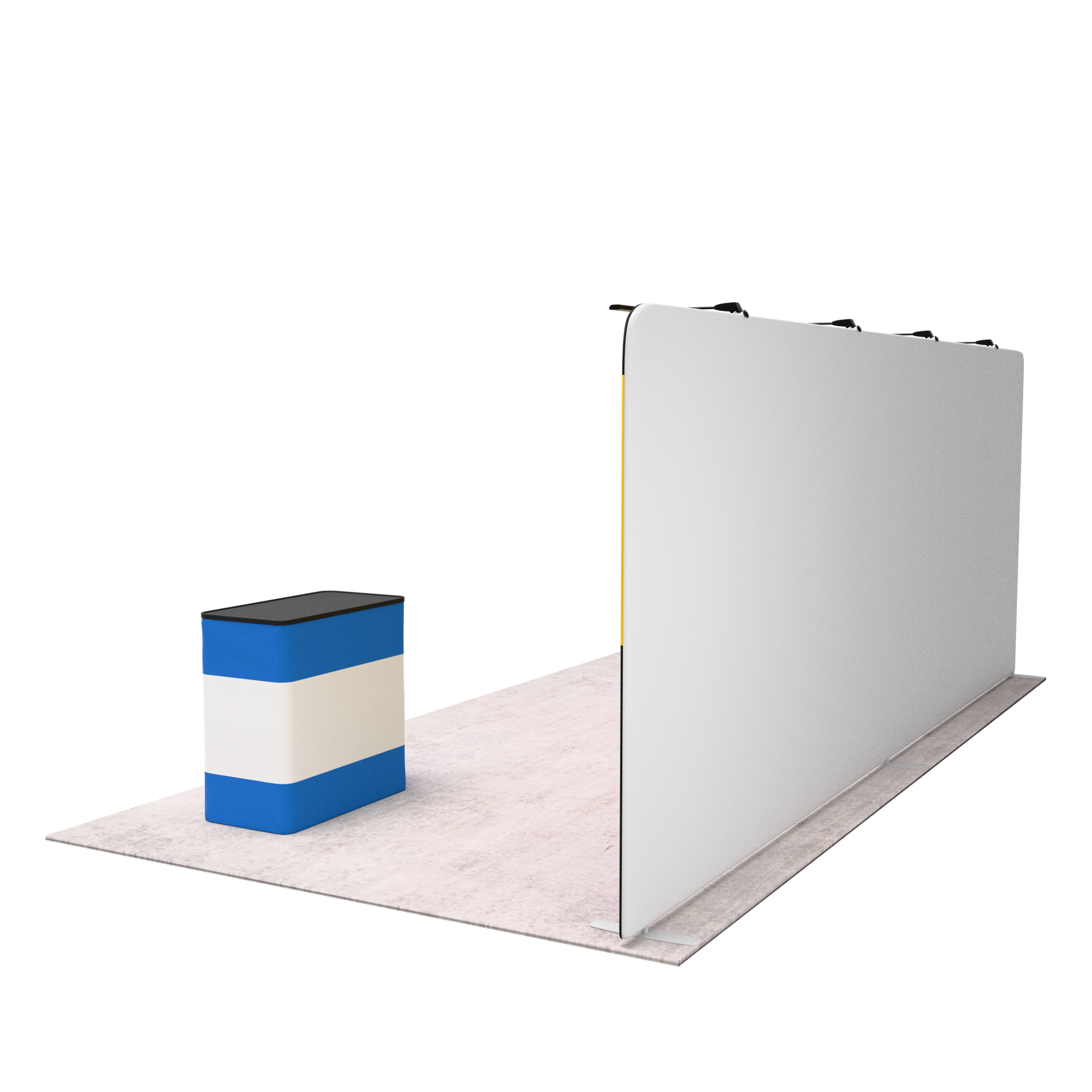 20ft QuickZip™ - Straight Single-Sided Display with 4 Lights