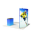 10ft QuickZip™ - Curved Double-Sided Display with Lights and Podium
