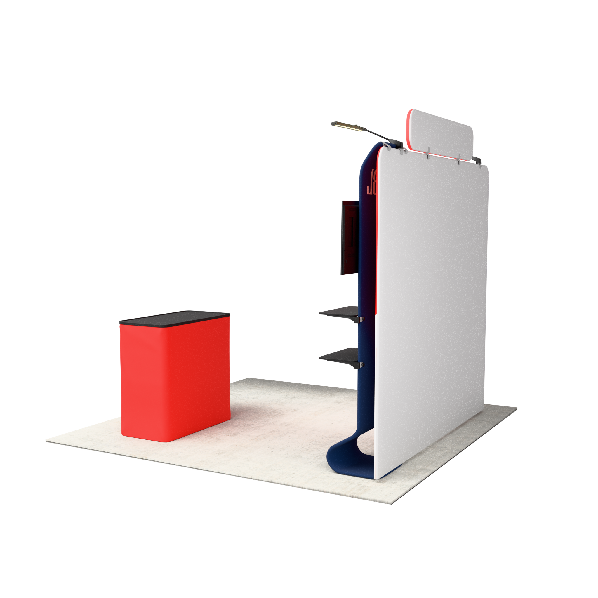 8ft QuickZip™ MAX Straight Single-Sided Trade Show Display