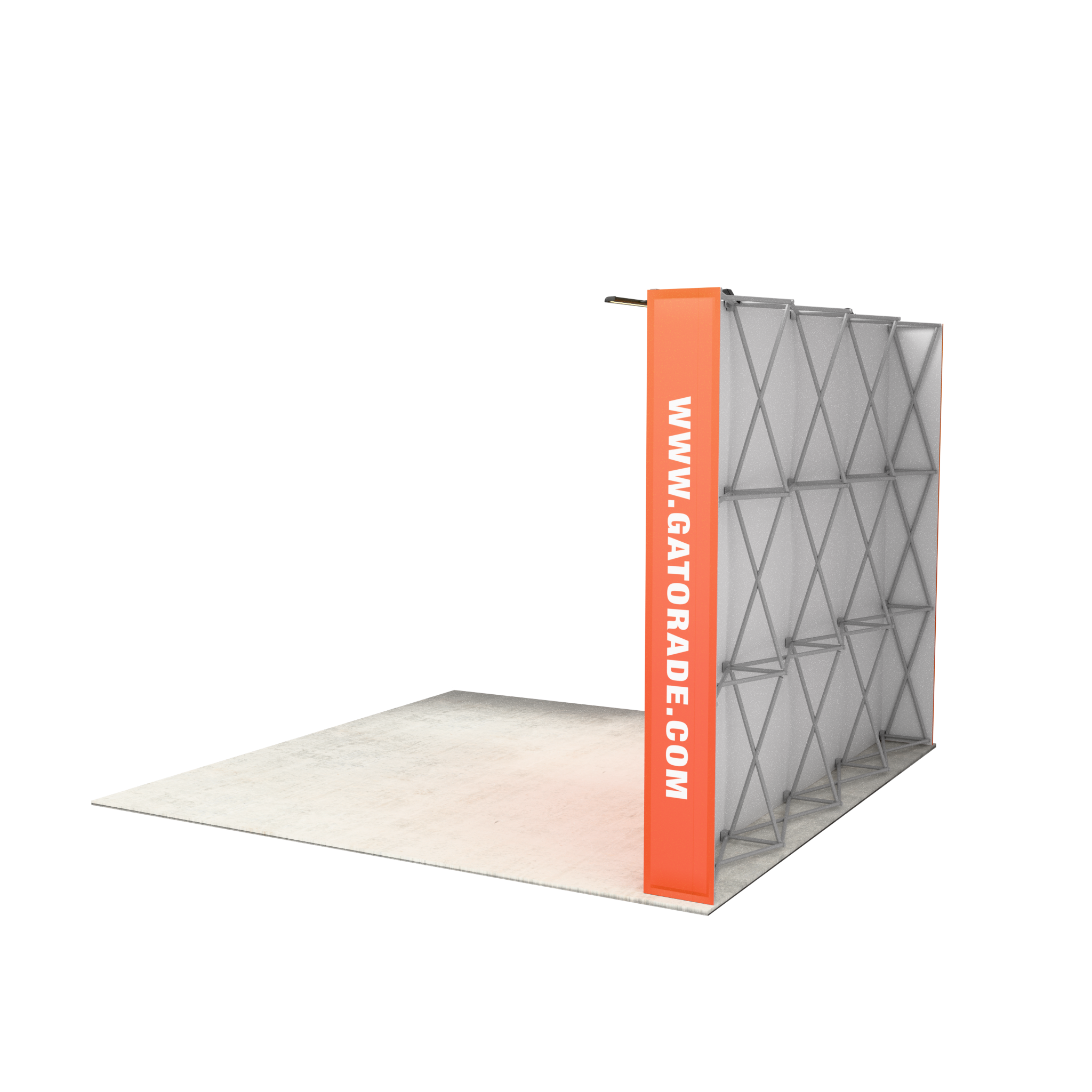 10ft Perfect-Pop™ - Straight Display with 2 Lights