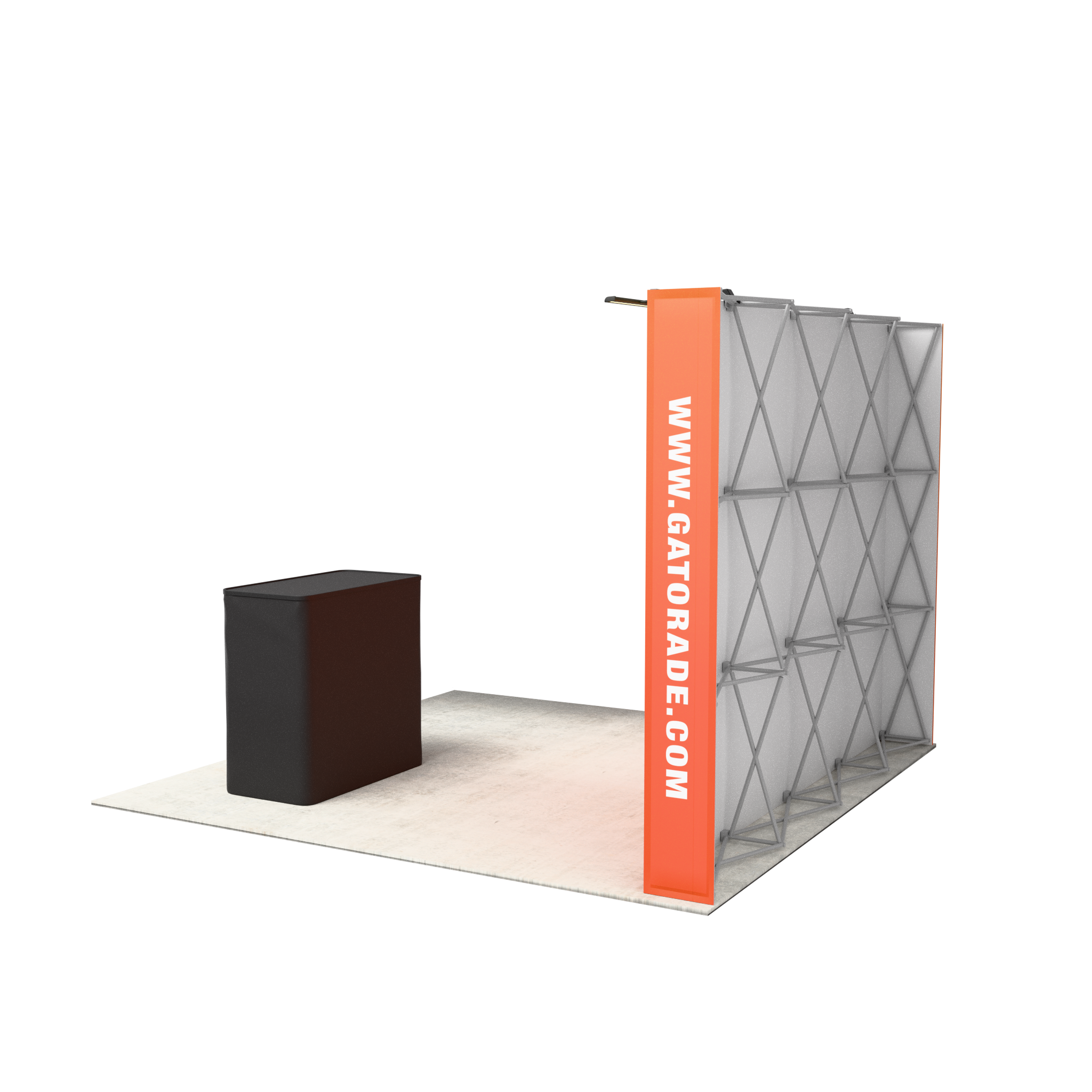 10ft Perfect-Pop™ - Straight Display with Lights and Podium