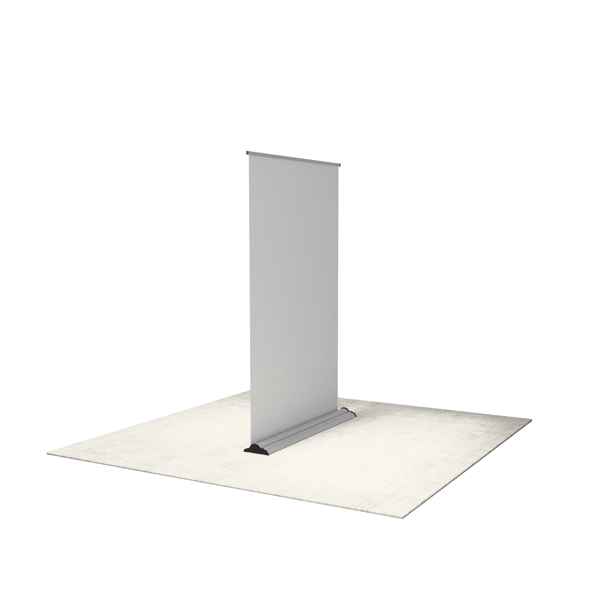 60" Fabric Silver Step Premium Retractable Banner Stand