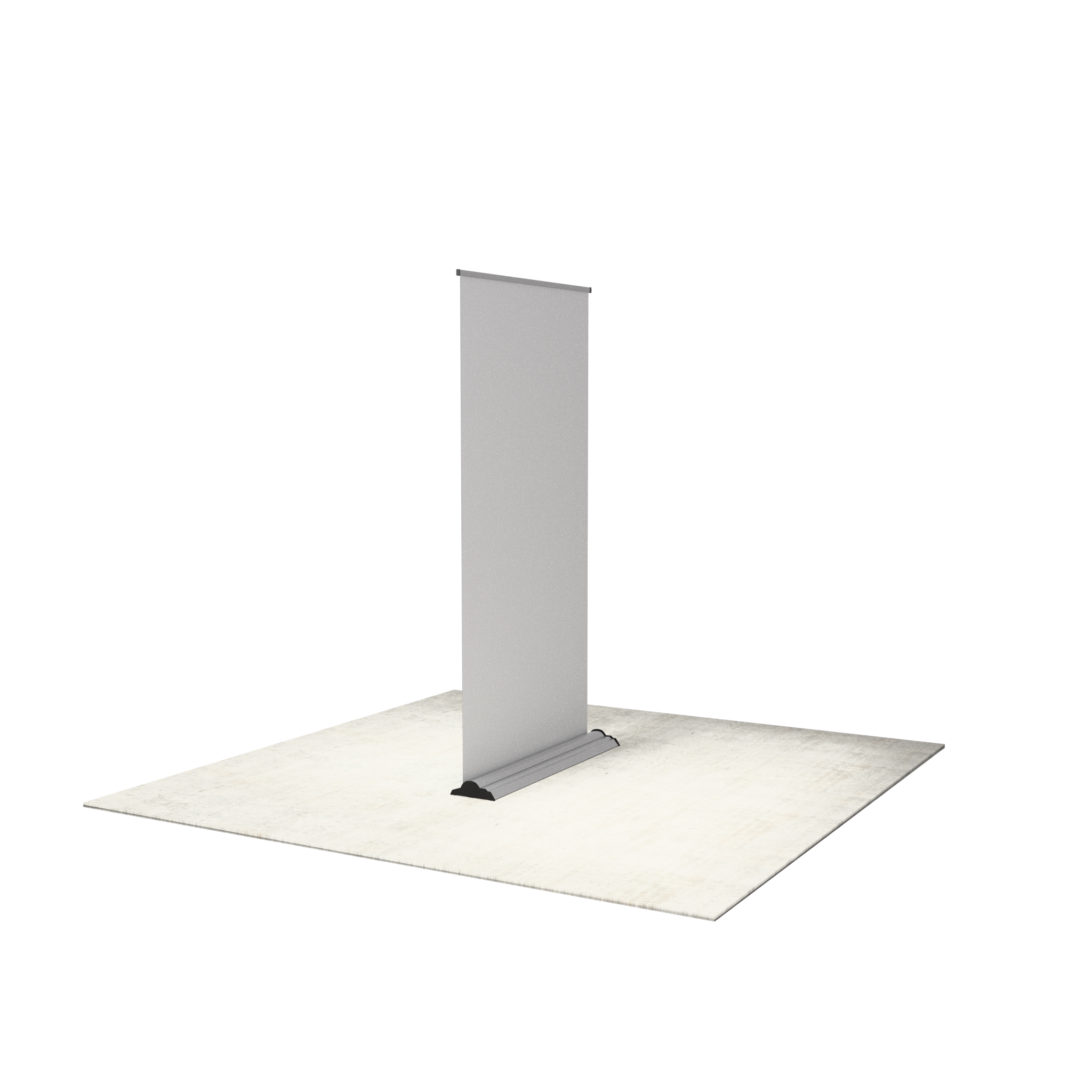 48" Fabric Silver Step Premium Retractable Banner Stand