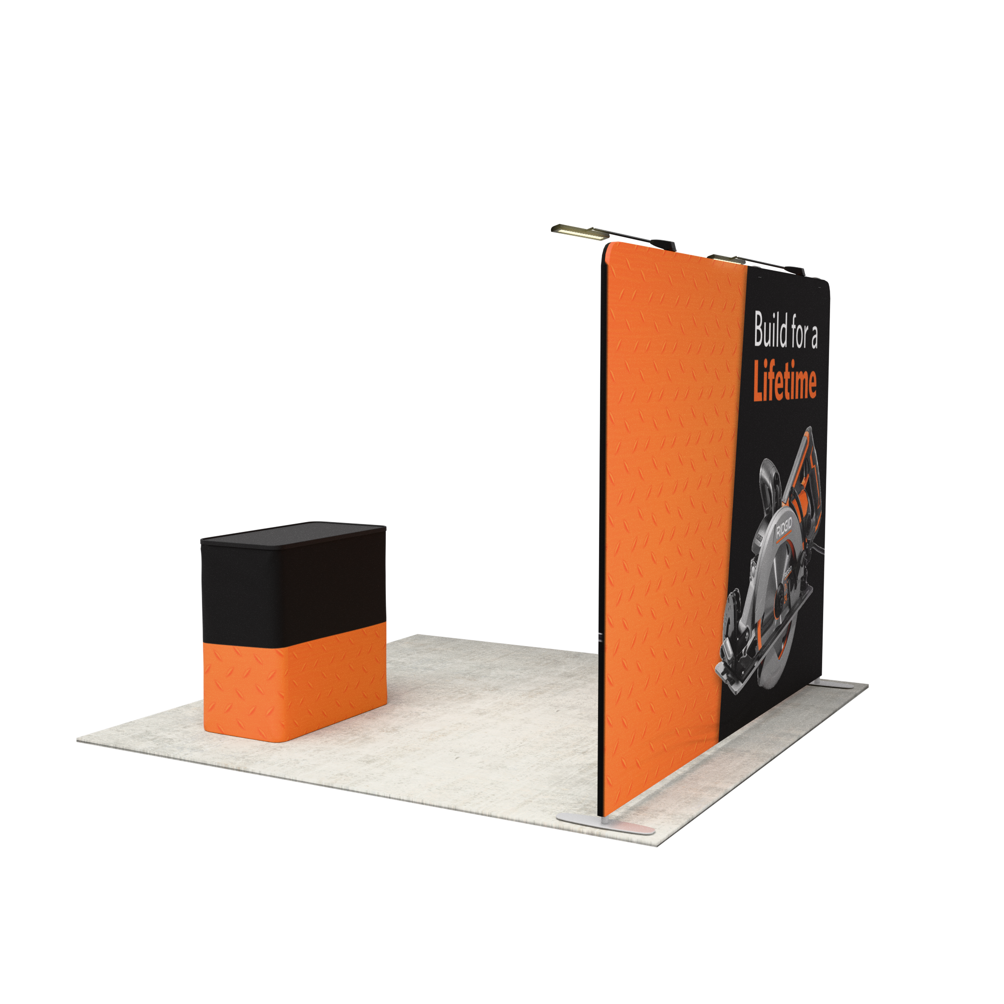 10ft QuickZip™ Showcase Double-Sided Trade Show Display