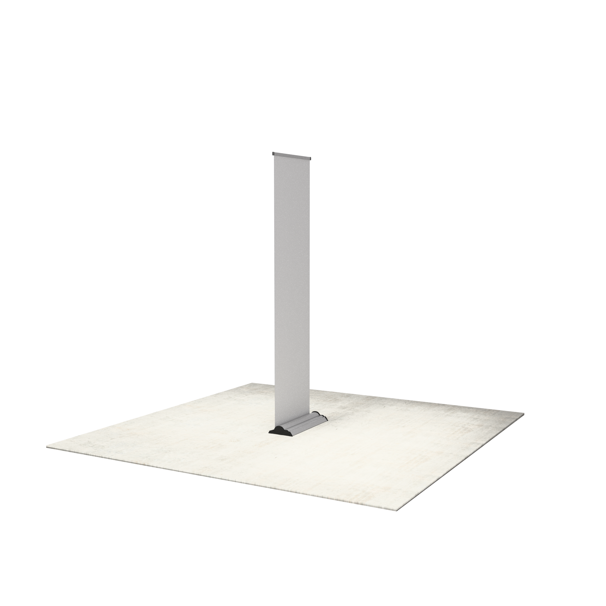 24" Fabric Silver Step Premium Retractable Banner Stand