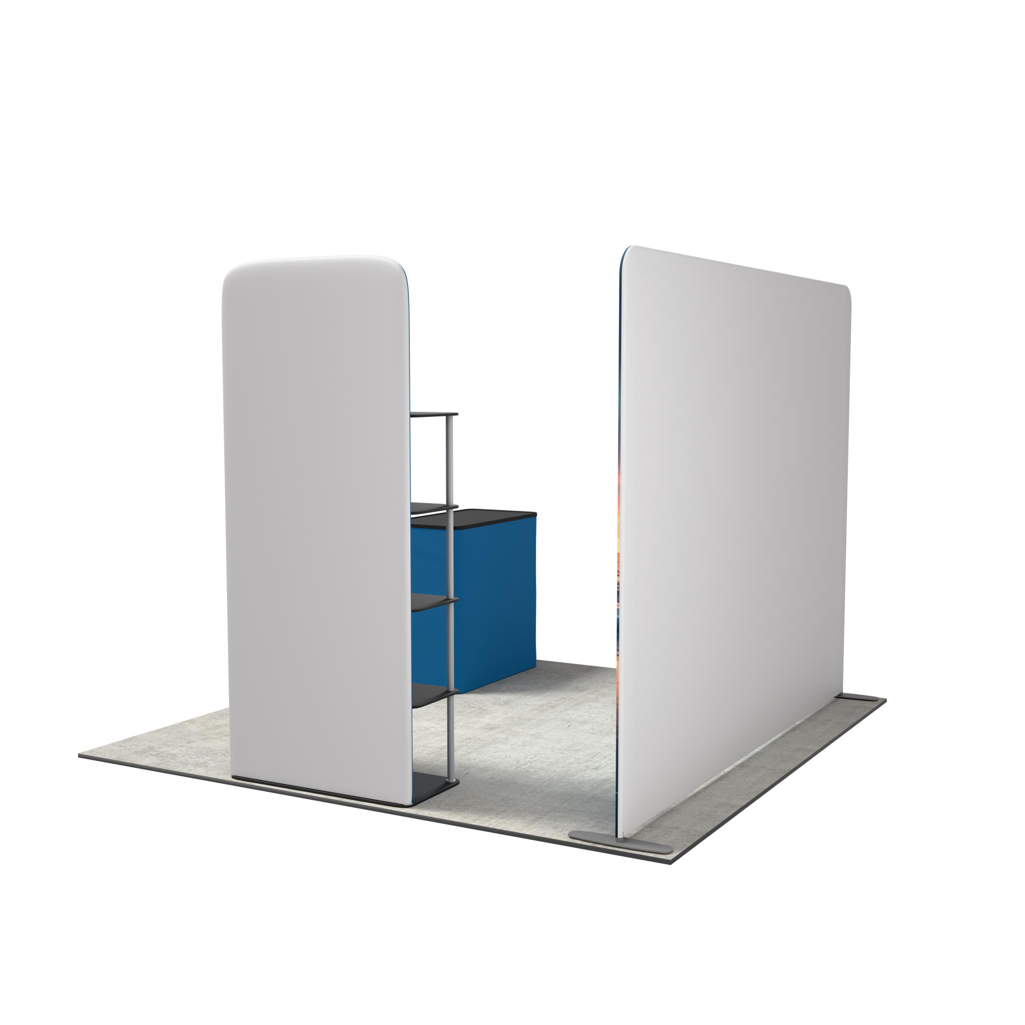 10ft QuickZip Lightbox, Podium, Showtime