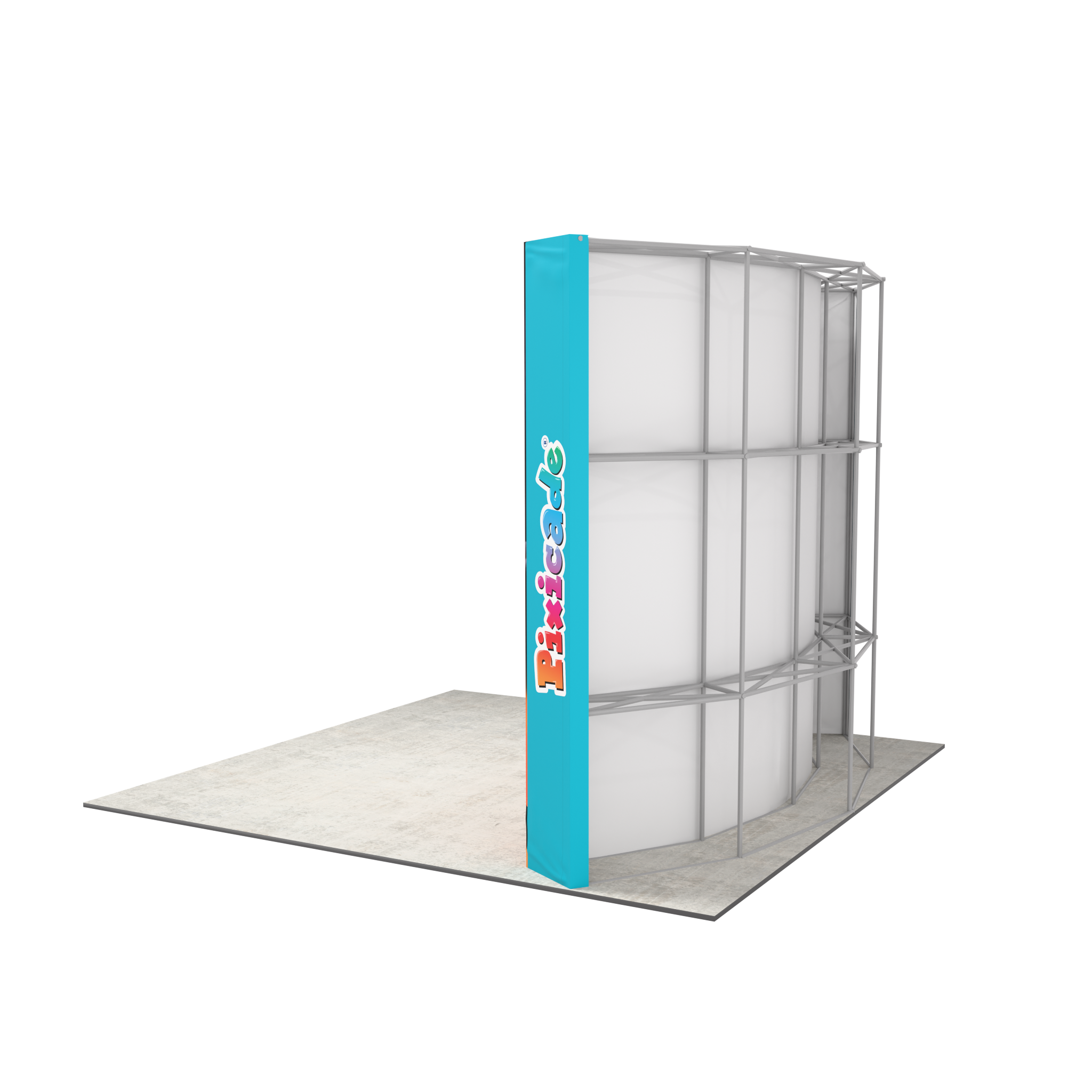 10ft Perfect-Pop™ - Curved Trade Show Display