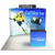 10ft QuickZip™ - Curved Single-Sided Display with Lights, Podium, and Header