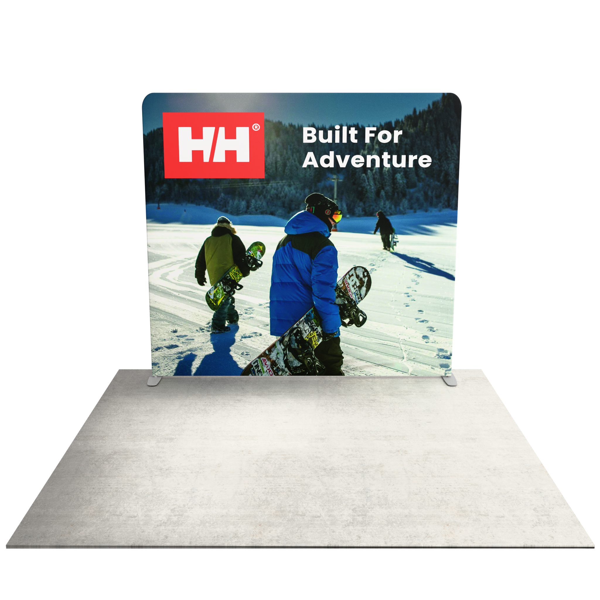 8ft QuickZip™ - Straight Single-Sided Trade Show Display