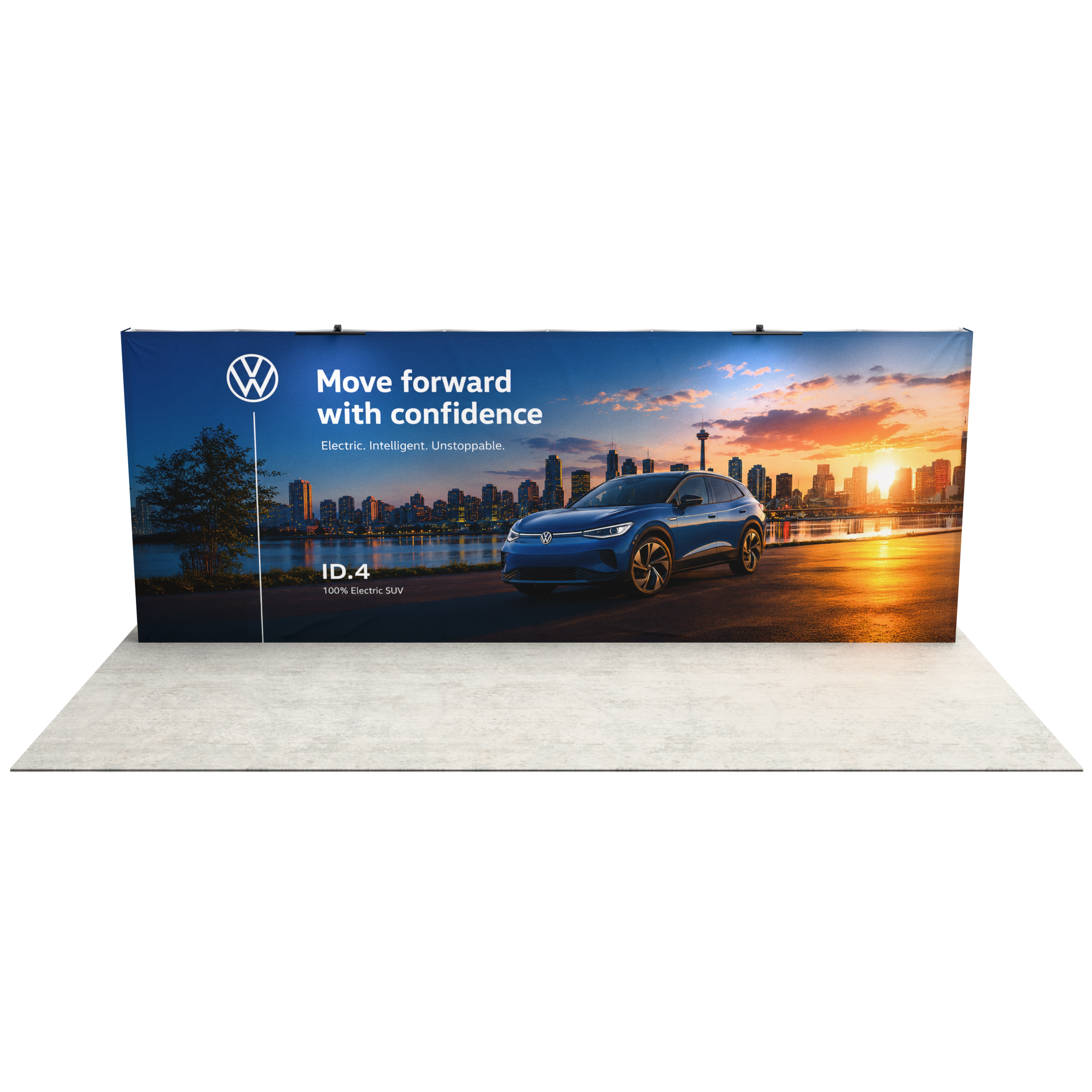 20ft Perfect-Pop™ - Straight Display with 2 Lights
