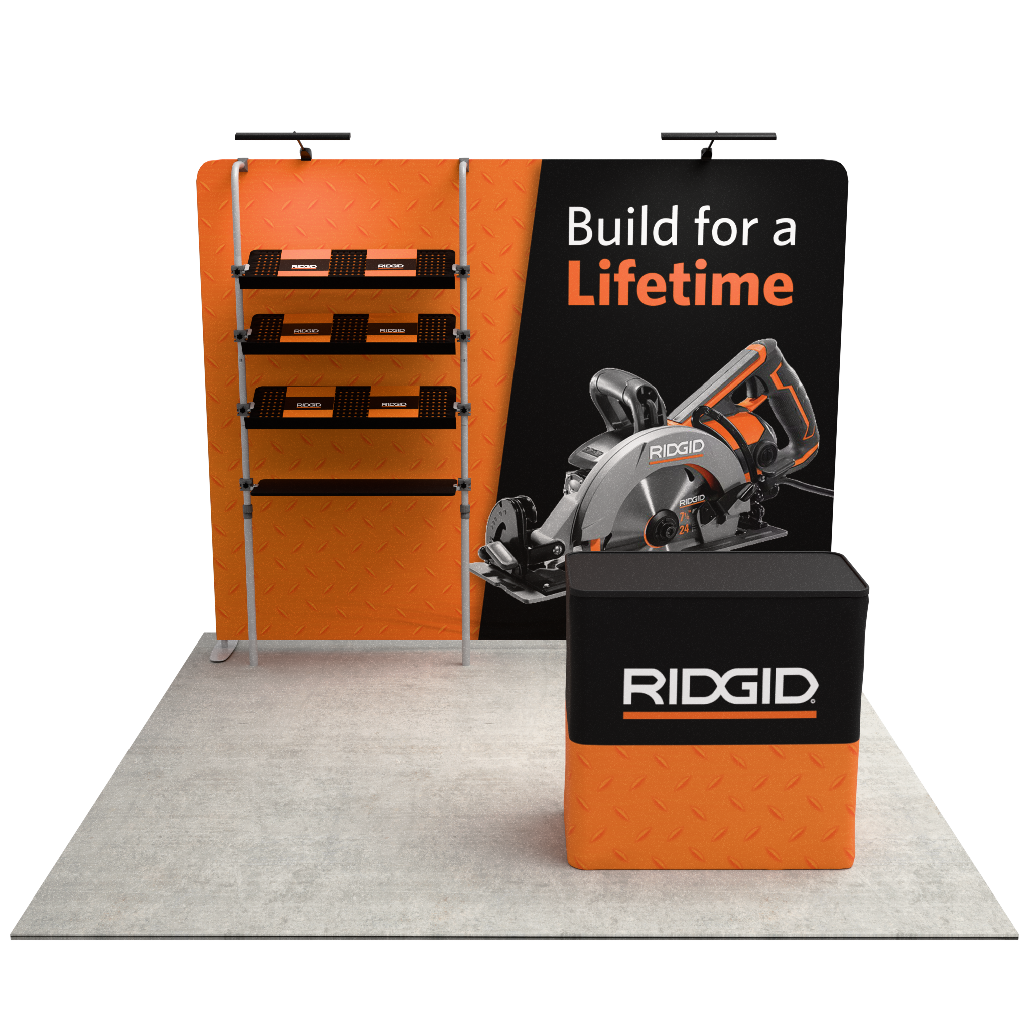 10ft QuickZip™ Showcase Single-Sided Trade Show Display