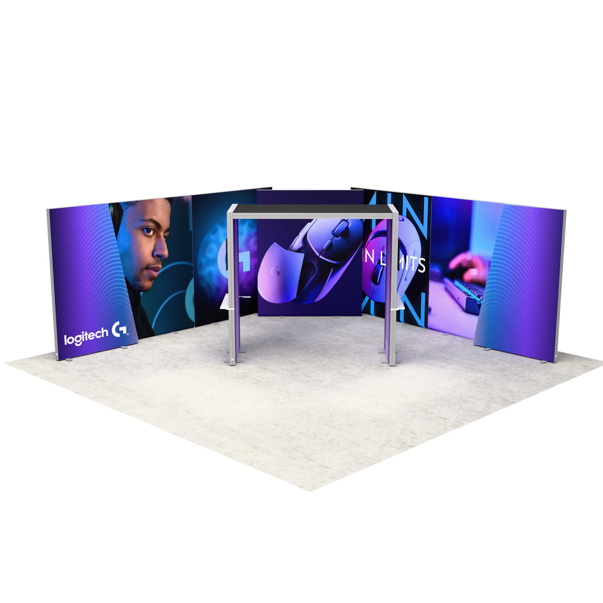 20ft Firefly Pavilion SEG Lightbox Double-Sided Backlit Display