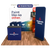 10ft Max Straight - Single-Sided, Oak Flooring, QuickZip Banner Stand