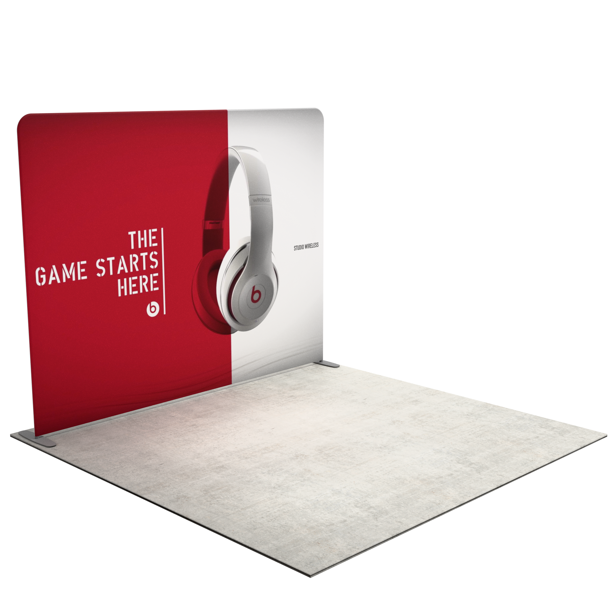 10ft QuickZip™ - Straight Single-Sided Trade Show Display